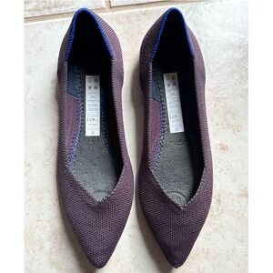 Rothy's The‎ Point Plum Purple Knit Flats Shoes Size 7.5